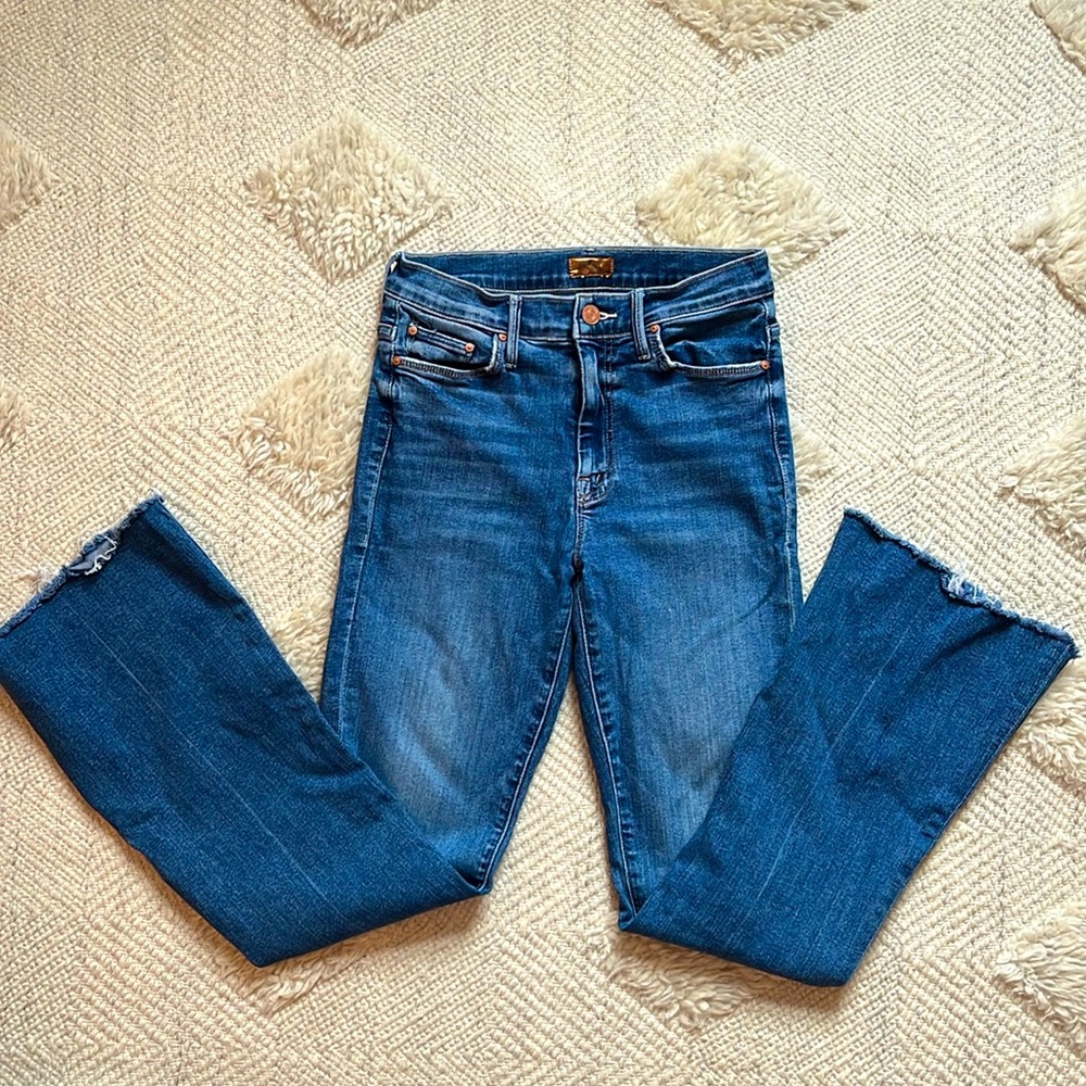 Mother Jeans size 26 The Weekender Fray color walking on coals